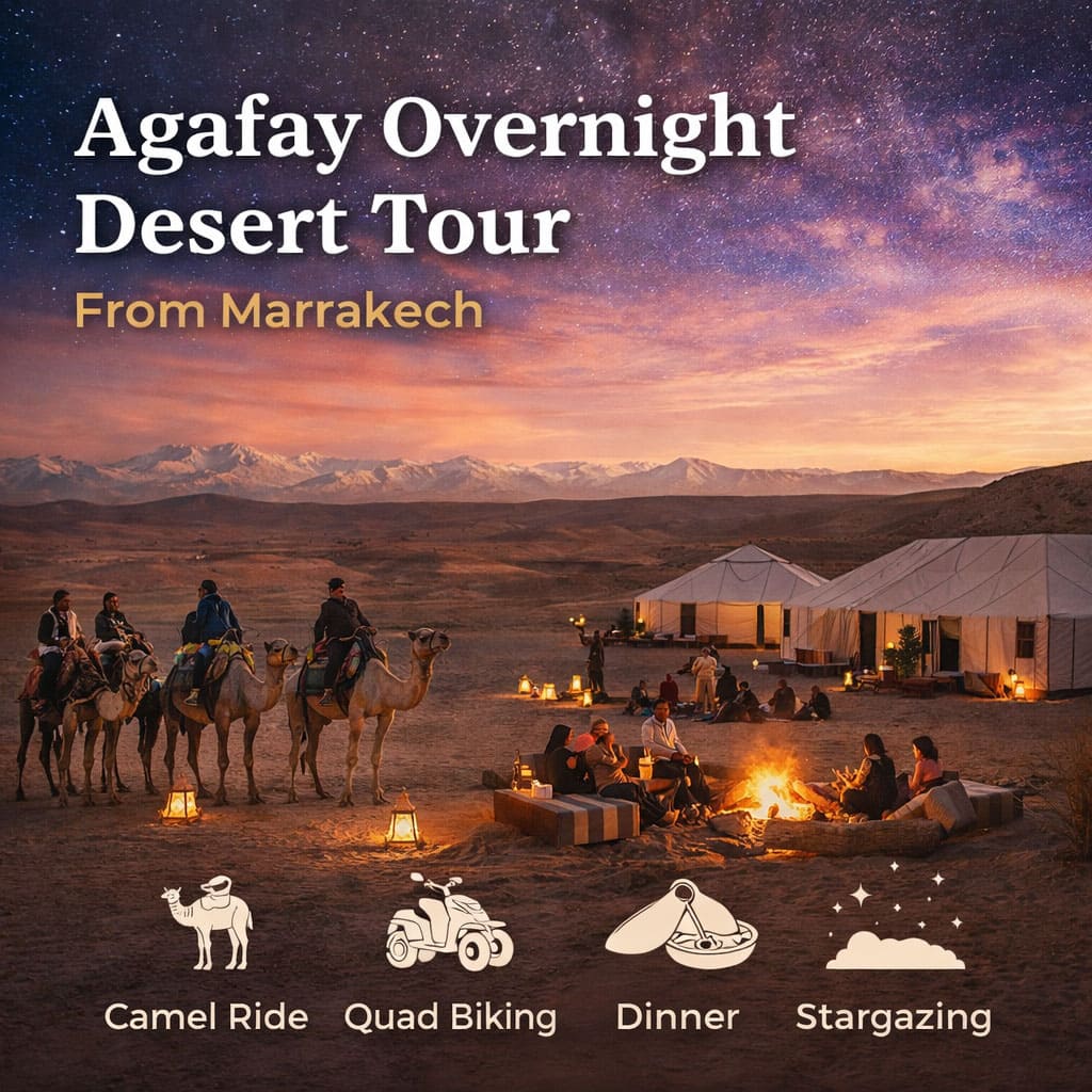 Agafay Overnight Desert Tour from Marrakech